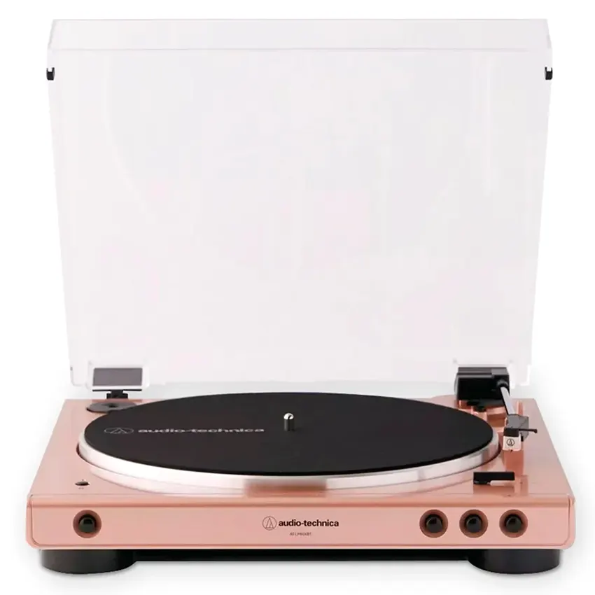 Bandeja Giradiscos Audio-Technica AT-LP60XBT-PQ con Bluetooth (Rosa Edición Limitada)