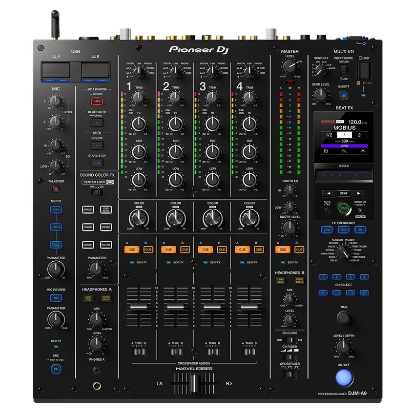 Mezclador de 4 Canales Pioneer DJ DJM-A9 con Placa de Sonido USB Mezclador de 4 Canales Pioneer DJ DJM-A9 con Placa de Sonido USB
