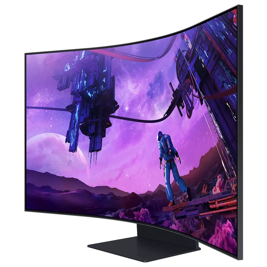 LS55BG970NLX-10 Monitor Gamer Samsung Odyssey Ark, 55", 165Hz, VA 1000R, 3840x2160, 1ms, HDMI, FreeSync