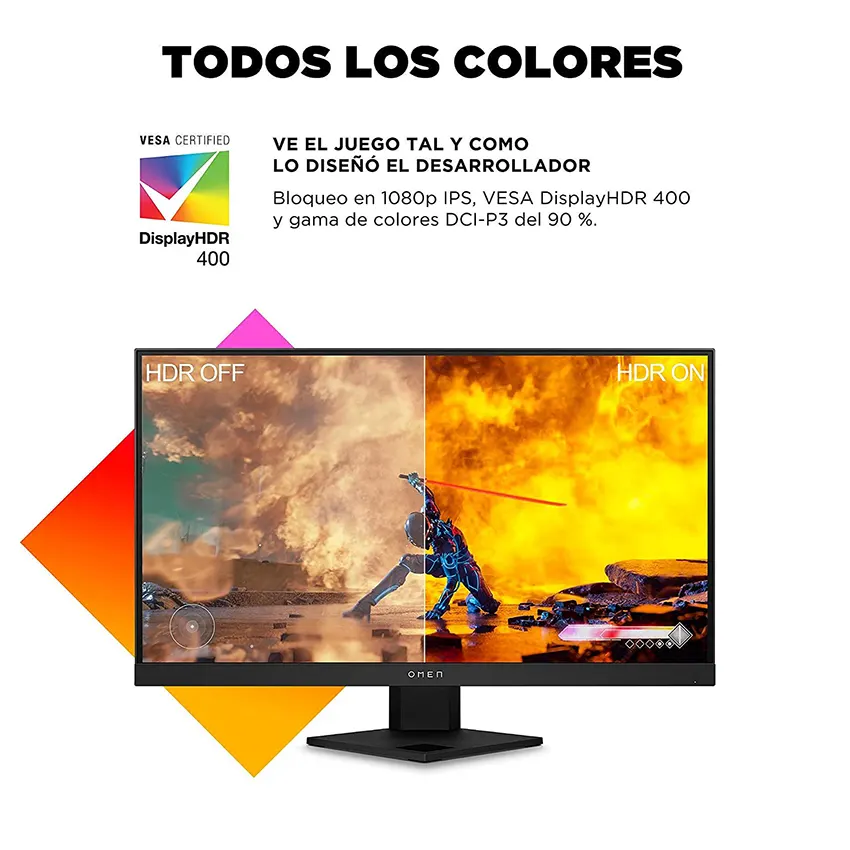 Monitor Gamer HP OMEN 25i, 24.5", 165Hz, IPS, 1920x1080, 1ms, DisplayPort, HDMI, FreeSync, G-Sync