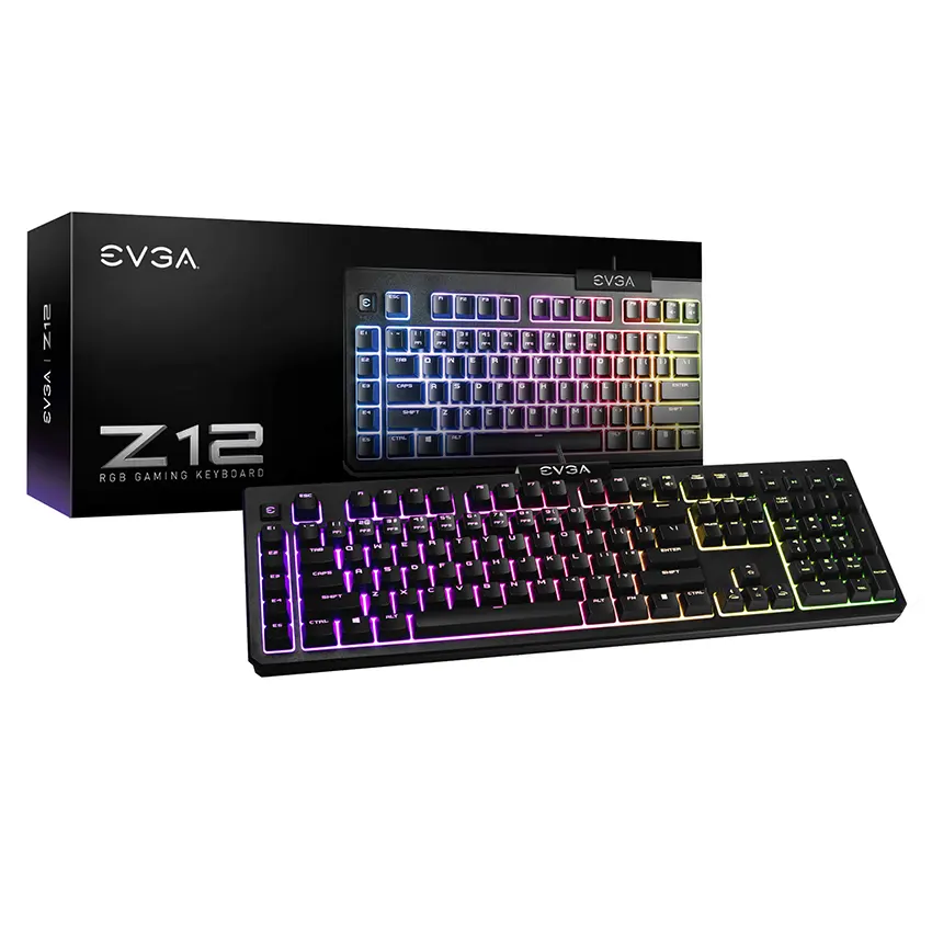 Teclado EVGA Z12 RGB, Iluminación LED, Gamer, Español Teclado EVGA Z12 RGB, Iluminación LED, Gamer, Español
