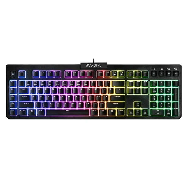 Teclado EVGA Z12 RGB, Iluminación LED, Gamer, Español