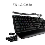 Teclado Logitech G G513 Carbon LIGHTSYNC RGB Mecánico, Gamer, GX Brown Táctil, Negro