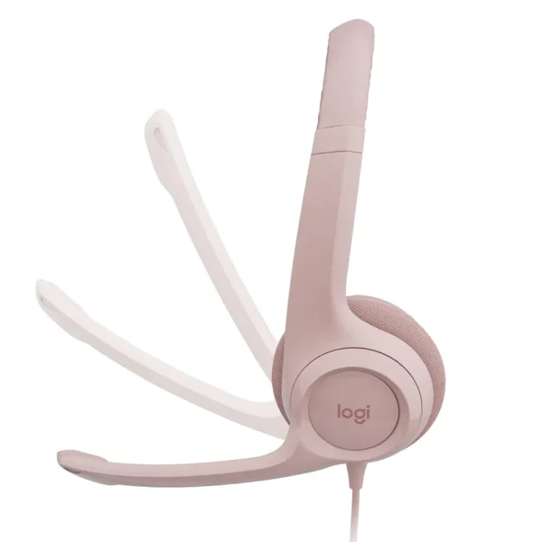 Auriculares Logitech H390, USB, Rosa