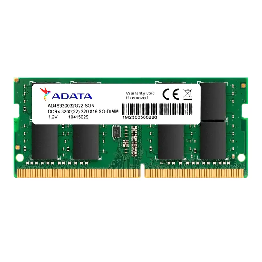 Memoria ADATA 32GB, DDR4, 3200MHz, CL22, SODIMM, Notebook Memoria ADATA 32GB, DDR4, 3200MHz, CL22, SODIMM, Notebook