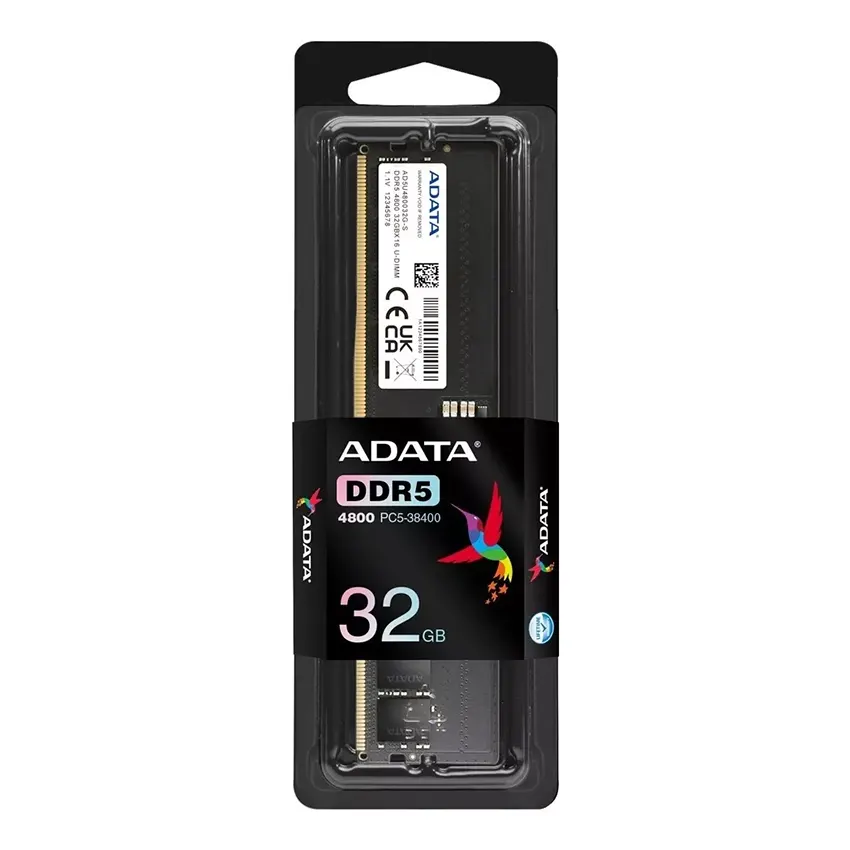 Memoria ADATA 32GB, DDR5, 4800MHz, CL40, 1.1 V, UDIMM