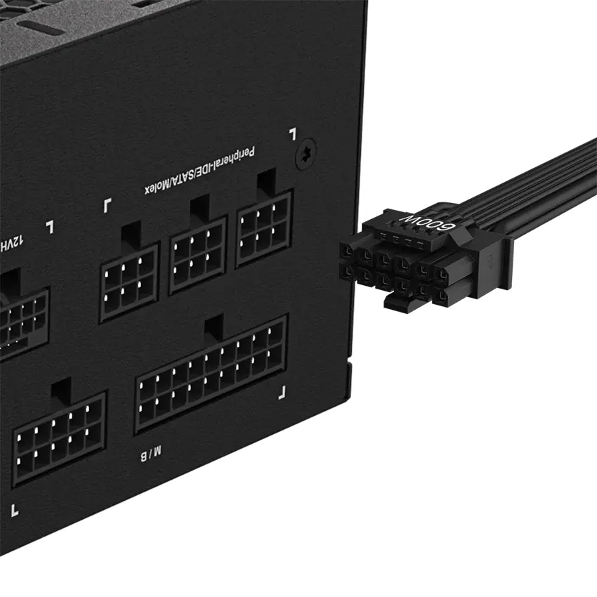 Fuente de alimentación modular Gigabyte UD1000GM PG5 1000W 80 PLUS Gold, Preparada para PCIe 5.0 Fuente de alimentación modular Gigabyte UD1000GM PG5 1000W 80 PLUS Gold, Preparada para PCIe 5.0