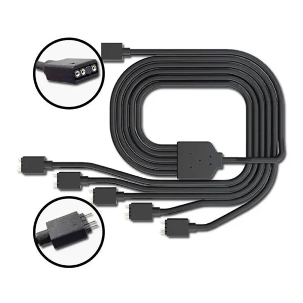 Cable Divisor de 1 a 5 RGB direccionable Cooler Master