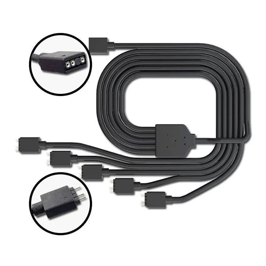 Cable Divisor de 1 a 5 RGB direccionable Cooler Master Cable Divisor de 1 a 5 RGB direccionable Cooler Master