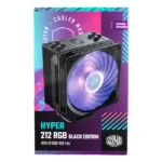 Ventilador para CPU Cooler Master Hyper 212 RGB Black Edition, Intel LGA1700/1200/1151/1150, AMD AM4, New Packaging
