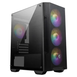 Gabinete MSI MAG FORGE M100A, Micro ATX, Sin Fuente, Acrílico, 4 Fan 12 cm Auto-RGB