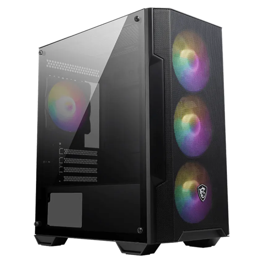 Gabinete MSI MAG FORGE M100A, Micro ATX, Sin Fuente, Acrílico, 4 Fan 12 cm Auto-RGB Gabinete MSI MAG FORGE M100A, Micro ATX, Sin Fuente, Acrílico, 4 Fan 12 cm Auto-RGB
