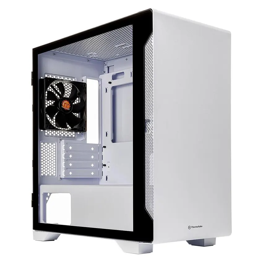 Gabinete Thermaltake S100 TG Snow Edition, Micro ATX, Sin Fuente, Vidrio Templado, 1 Fan 12 cm, Blanco Gabinete Thermaltake S100 TG Snow Edition, Micro ATX, Sin Fuente, Vidrio Templado, 1 Fan 12 cm, Blanco