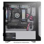 Gabinete Thermaltake S100 TG Snow Edition, Micro ATX, Sin Fuente, Vidrio Templado, 1 Fan 12 cm, Blanco