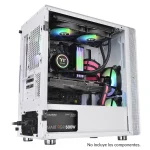 Gabinete Thermaltake S100 TG Snow Edition, Micro ATX, Sin Fuente, Vidrio Templado, 1 Fan 12 cm, Blanco