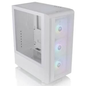 Gabinete Thermaltake S200 TG Snow, ATX, Sin Fuente, Vidrio Templado, 3 Fan 12 cm ARGB, Blanco