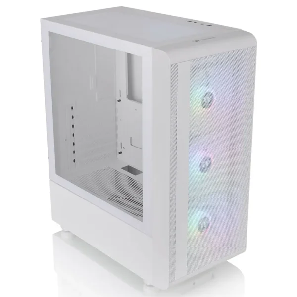 Gabinete Thermaltake S200 TG Snow, ATX, Sin Fuente, Vidrio Templado, 3 Fan 12 cm ARGB, Blanco