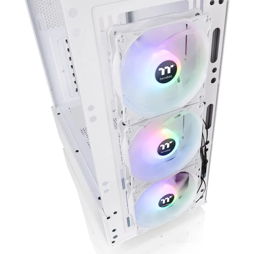Gabinete Thermaltake S200 TG Snow, ATX, Sin Fuente, Vidrio Templado, 3 Fan 12 cm ARGB, Blanco