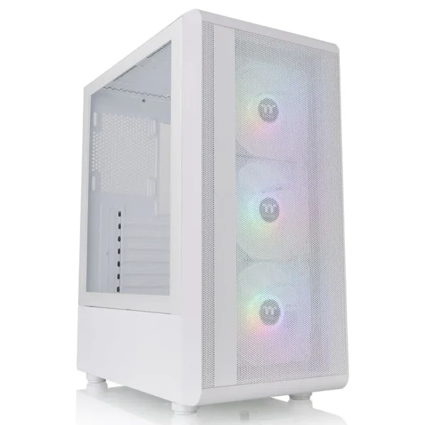 Gabinete Thermaltake S200 TG Snow, ATX, Sin Fuente, Vidrio Templado, 3 Fan 12 cm ARGB, Blanco