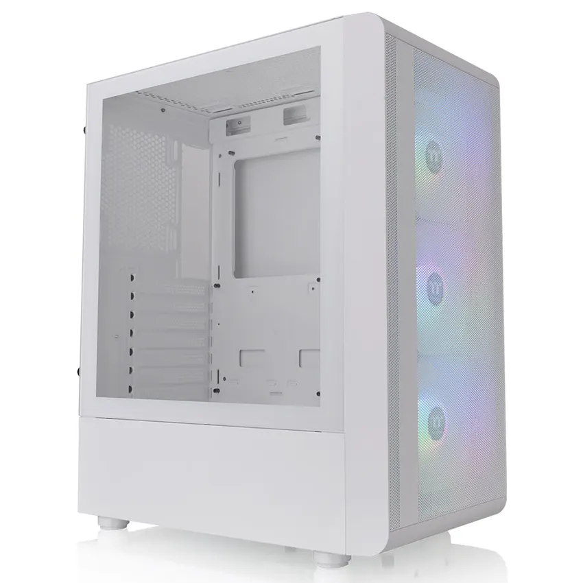 Gabinete Thermaltake S200 TG Snow, ATX, Sin Fuente, Vidrio Templado, 3 Fan 12 cm ARGB, Blanco