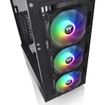 Gabinete Thermaltake S200 TG, ATX, Sin Fuente, Vidrio Templado, 3 Fan 12 cm ARGB, Negro