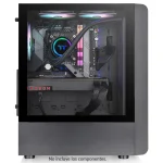 Gabinete Thermaltake S200 TG, ATX, Sin Fuente, Vidrio Templado, 3 Fan 12 cm ARGB, Negro