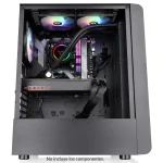 Gabinete Thermaltake S200 TG, ATX, Sin Fuente, Vidrio Templado, 3 Fan 12 cm ARGB, Negro