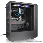 Gabinete Thermaltake S200 TG, ATX, Sin Fuente, Vidrio Templado, 3 Fan 12 cm ARGB, Negro