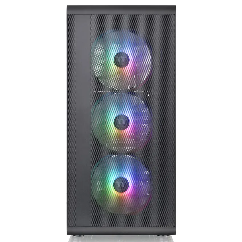 Gabinete Thermaltake S200 TG, ATX, Sin Fuente, Vidrio Templado, 3 Fan 12 cm ARGB, Negro