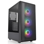 Gabinete Thermaltake S200 TG, ATX, Sin Fuente, Vidrio Templado, 3 Fan 12 cm ARGB, Negro