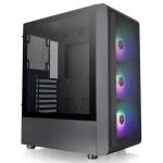 Gabinete Thermaltake S200 TG, ATX, Sin Fuente, Vidrio Templado, 3 Fan 12 cm ARGB, Negro