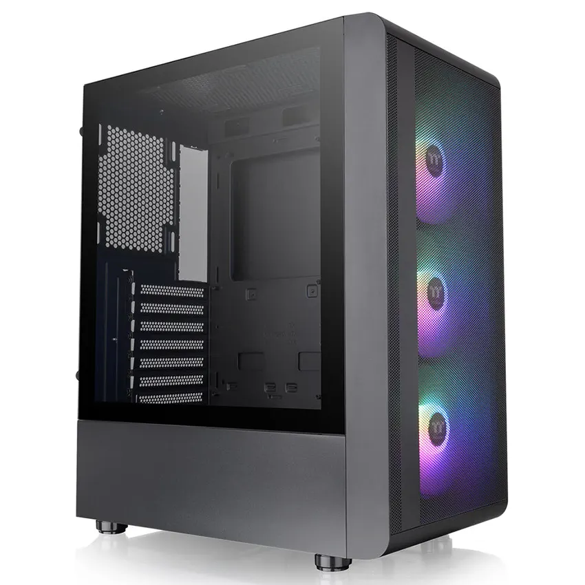 Gabinete Thermaltake S200 TG, ATX, Sin Fuente, Vidrio Templado, 3 Fan 12 cm ARGB, Negro