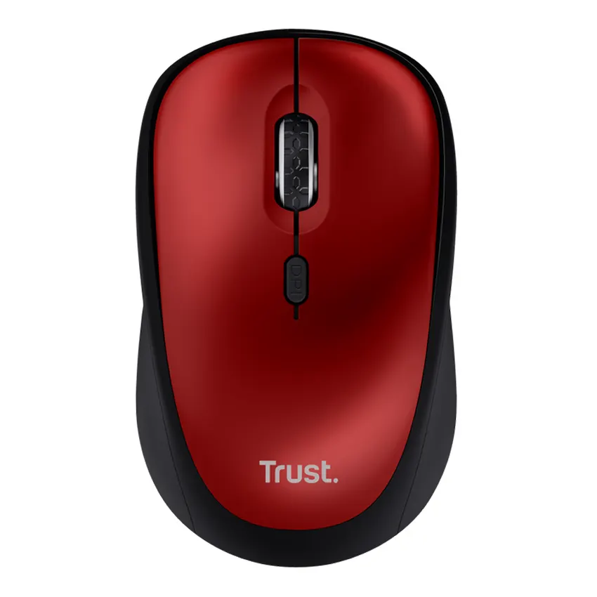 Mouse Inalámbrico Trust Yvi+, Ecológico, Silencioso, Rojo Mouse Inalámbrico Trust Yvi+, Ecológico, Silencioso, Rojo