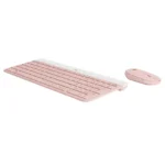 Kit de Teclado y Mouse Inalámbrico Logitech MK470 Slim, Rosa