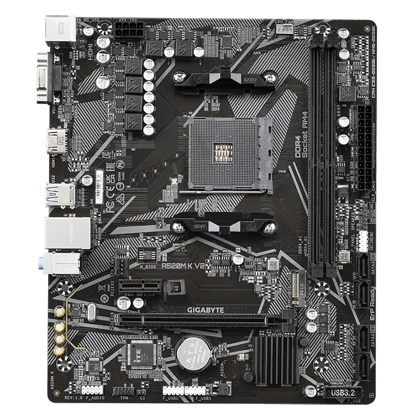 Motherboard Gigabyte A520M K V2, Socket AM4 Motherboard Gigabyte A520M K V2, Socket AM4