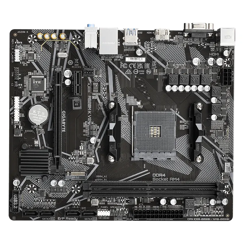 Motherboard Gigabyte A520M K V2, Socket AM4 Motherboard Gigabyte A520M K V2, Socket AM4