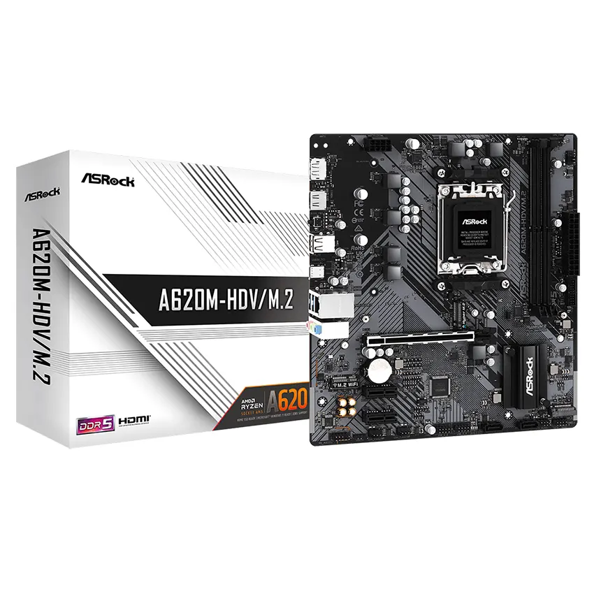 Motherboard ASRock A620M-HDV/M.2, DDR5, Socket AM5