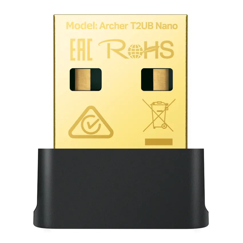 Adaptador USB Wi-Fi y Bluetooth 4.2 Archer T2UB Nano, AC600, Doble Banda Adaptador USB Wi-Fi y Bluetooth 4.2 Archer T2UB Nano, AC600, Doble Banda