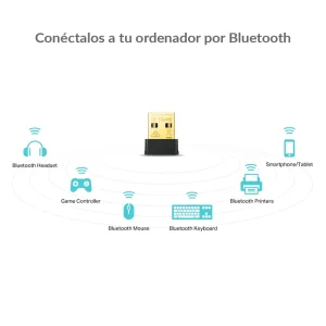 Adaptador USB Wi-Fi y Bluetooth 4.2 Archer T2UB Nano, AC600, Doble Banda