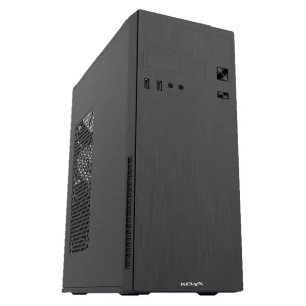 Gabinete Kit Kelyx LC728-12, ATX, Con Fuente 500W, Teclado USB y Mouse USB, Negro