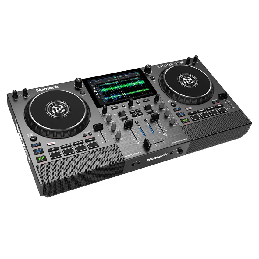 Controlador Numark Mixstream Pro Go Todo en Uno con Wi-Fi, Amazon Music, Alimentado por batería Controlador Numark Mixstream Pro Go Todo en Uno con Wi-Fi, Amazon Music, Alimentado por batería