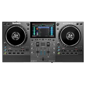 Controlador Numark Mixstream Pro Go Todo en Uno con Wi-Fi, Amazon Music, Alimentado por batería