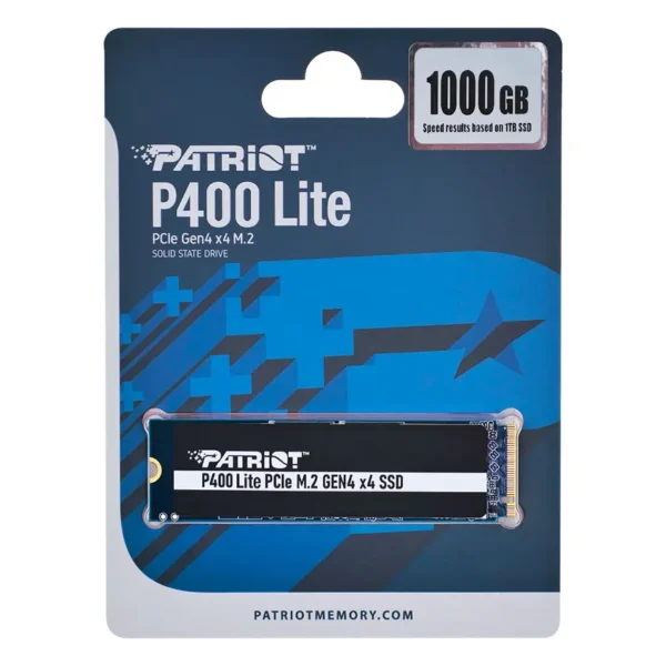 Disco SSD Patriot P400 Lite NVMe 1TB, 3D NAND, PCIe Gen4, M.2 2280, Disipador de grafeno