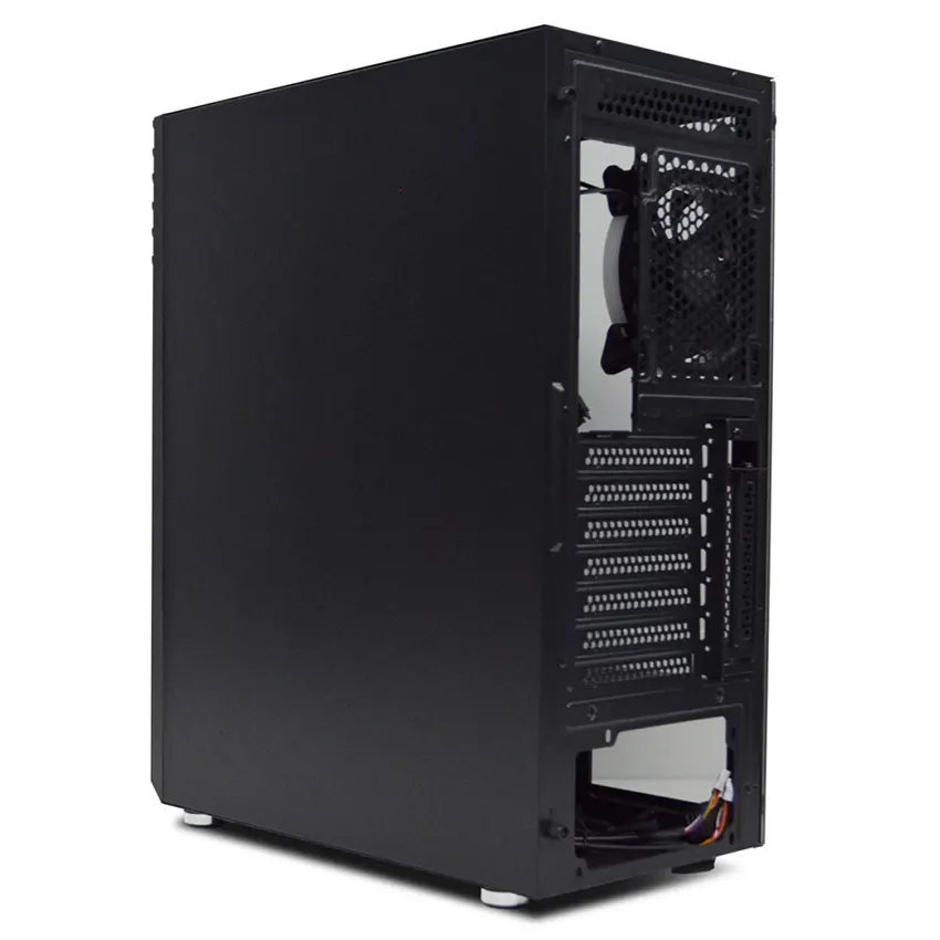 Gabinete Aureox PICTOR ARX 370G, ATX, Sin Fuente, Vidrio Templado, 4 Fan 12 cm Led Blanco, Negro