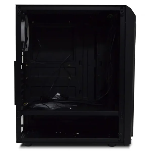 Gabinete Aureox PICTOR ARX 370G, ATX, Sin Fuente, Vidrio Templado, 4 Fan 12 cm Led Blanco, Negro