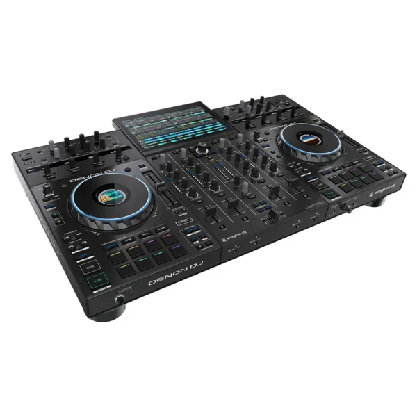 Controlador Denon DJ Prime 4+ Todo en Uno con Pantalla Táctil, Amazon Music