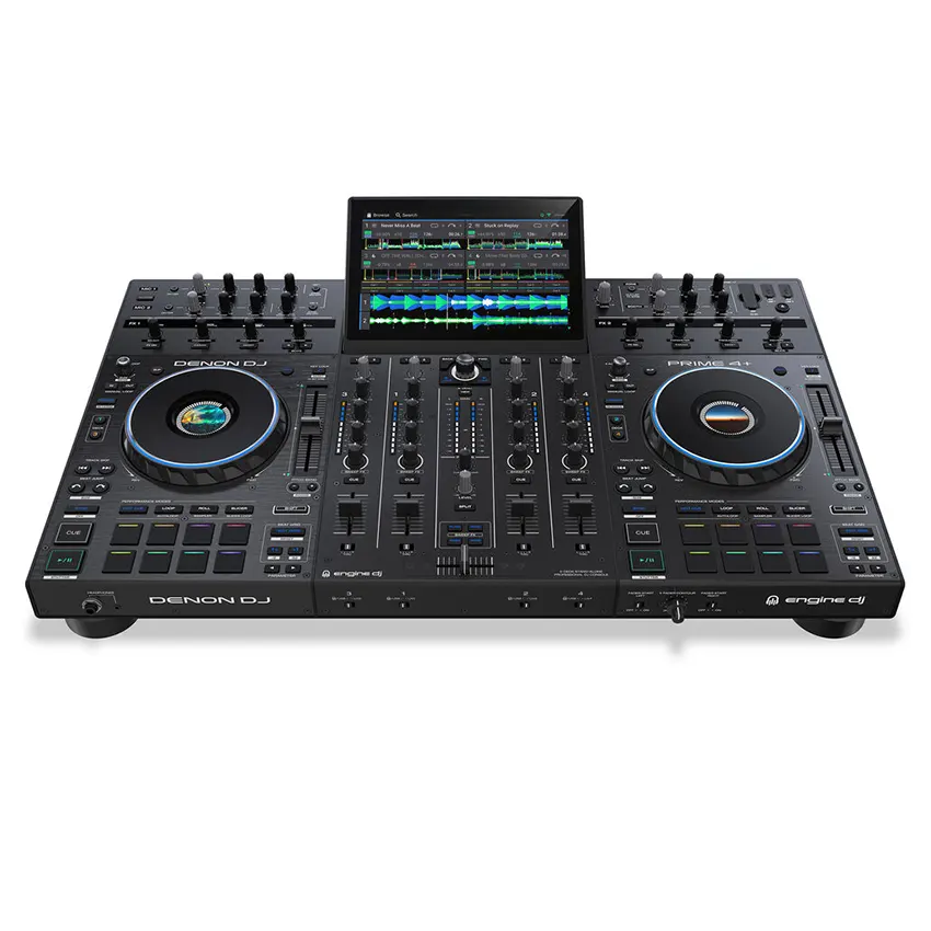 Controlador Denon DJ Prime 4+ Todo en Uno con Pantalla Táctil, Amazon Music Controlador Denon DJ Prime 4+ Todo en Uno con Pantalla Táctil, Amazon Music