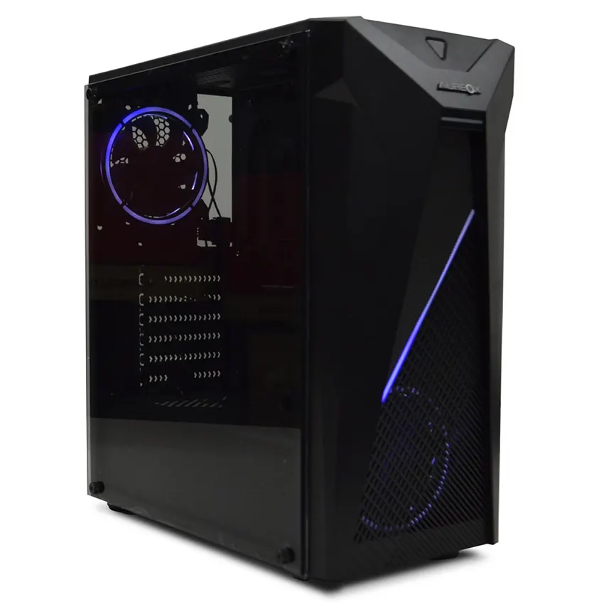 Gabinete Aureox SCULPTOR ARX 380G, ATX, Sin Fuente, Vidrio Templado, 2 Fan 12 cm ARGB, Negro