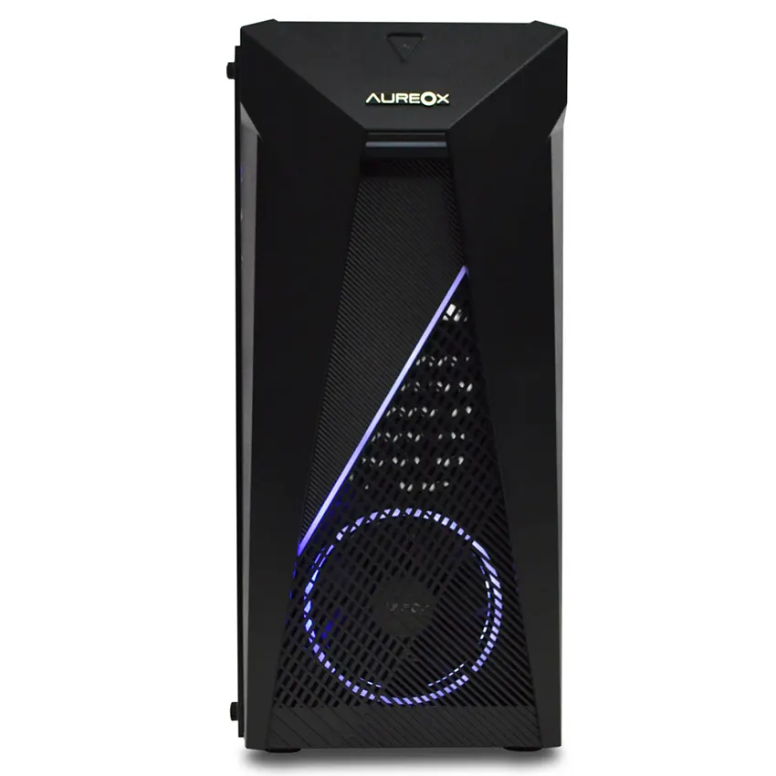 Gabinete Aureox SCULPTOR ARX 380G, ATX, Sin Fuente, Vidrio Templado, 2 Fan 12 cm ARGB, Negro