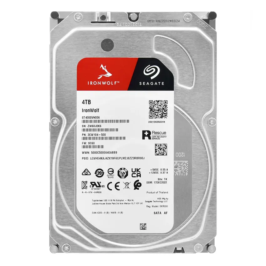 Disco Interno NAS Seagate IronWolf 4TB SATA3 5400rpm 256MB Cache 3.5" (CMR) Disco Interno NAS Seagate IronWolf 4TB SATA3 5400rpm 256MB Cache 3.5" (CMR)